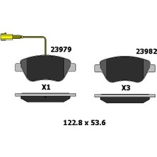 Kale Balata Kale Ön Fren Balatası Fiat 500 Bravo Fiorino Linea Punto Idea Panda / Peugeot Bipper / Citroen Nemo Uyumlu