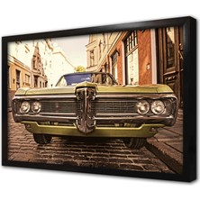 Tablosan Klasik Araba Çerçeveli Mdf Tablo
