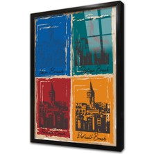 Tablosan Istanbul Çerçeveli Cam Tablo