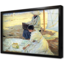 Tablosan Kadın Çerçeveli Cam Tablo