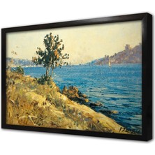 Tablosan Istanbul Boğaz Manzaralı Çerçeveli Mdf Tablo