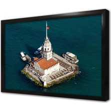 Tablosan Istanbul Kız Kulesi Çerçeveli Mdf Tablo