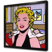 Tablosan Marilyn Monroe Soyut Çerçeveli Mdf Tablo