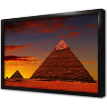 Tablosan Mısır Pramit Çerçeveli Mdf Tablo