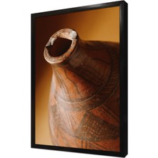 Tablosan Küp ve Testi Obje Çerçeveli Mdf Tablo