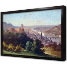 Tablosan Nehir Çerçeveli Mdf Tablo