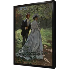 Tablosan Ormanda Yürüyüş Çerçeveli Mdf Tablo