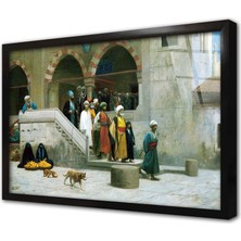 Tablosan Semerkand Avlusu Çerçeveli Cam Tablo