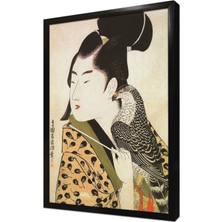 Tablosan Japon Kadın Çerçeveli Mdf Tablo