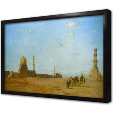 Tablosan Kum Fırtınası Çerçeveli Mdf Tablo