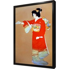Tablosan Japon Kadın Çerçeveli Mdf Tablo