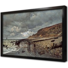 Tablosan La Pointe De La Hève At Low Tide Çerçeveli Mdf Tablo