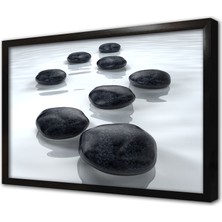 Tablosan Spa Taşları Çerçeveli Mdf Tablo