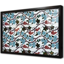 Tablosan Osmanlı Çini Görselleri Çerçeveli Cam Tablo