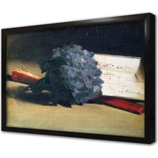 Tablosan Manets Still Life Addressed To Morisot Çerçeveli Mdf Tablo