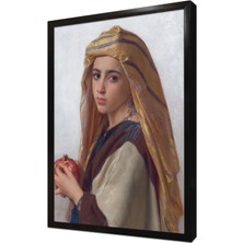 Tablosan Narlı Kız Çerçeveli Mdf Tablo