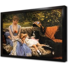 Tablosan Kadın ve Çocuk Çerçeveli Mdf Tablo