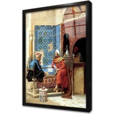 Tablosan Sohbetin En Koyu Hali Çerçeveli Cam Tablo