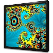 Tablosan Soyut Grafik Çalışmaları Çerçeveli Mdf Tablo