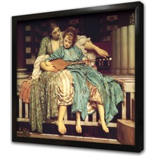 Tablosan Müzik Dersi Çerçeveli Mdf Tablo