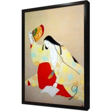 Tablosan Japon Kadın Çerçeveli Mdf Tablo