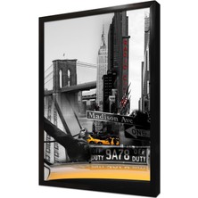 Tablosan New York Şehir Çerçeveli Mdf Tablo