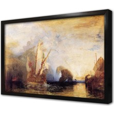 Tablosan Soyut Manzara Çerçeveli Mdf Tablo