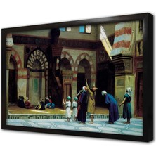 Tablosan Osmanlı Dönemi Camii Avlusu Çerçeveli Mdf Tablo