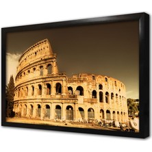 Tablosan Roma Kolezyum Çerçeveli Mdf Tablo