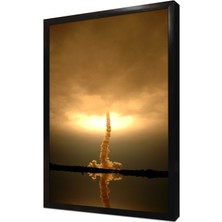 Tablosan Uzay Teleskobu Görüntüleri Çerçeveli Mdf Tablo