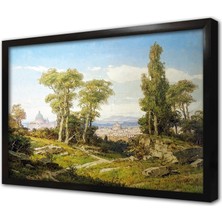Tablosan Yeşil Doğa Çerçeveli Mdf Tablo