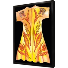Tablosan Sarı Kaftan Çerçeveli Mdf Tablo