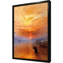 Tablosan Soyut Manzara Çerçeveli Mdf Tablo