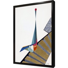 Tablosan Soyut Çerçeveli Mdf Tablo