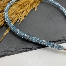 Vipfoni Kristal Taşlı Simli Ince Bant Taç 2 Adet