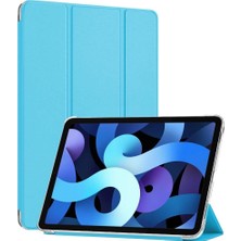 Ceponya Galaxy Tab S7 Fe Lte T737 Kılıf Smart Cover Standlı Kapaklı - Mavi