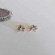 Bylin Gold 925 Ayar Gümüş Küpe