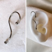 Bylin Cerrahi Çelik Spiral S Halka Piercing (Top:3mm)
