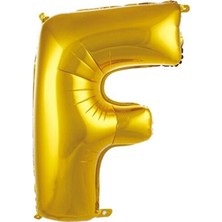 Dipak Gold Renk F Harfi Folyo Balon 34 Inç 76 cm