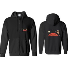 Astak Mars Fermuarlı Kapşonlu Sweatshirt BLL1983