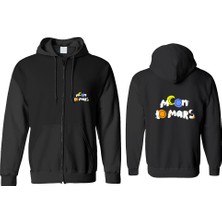 Astak Moon To Mars Fermuarlı Kapşonlu Sweatshirt BLL1987