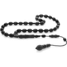 DAVİD BLACK Kumpas Işçilikli Imamesi Işlemeli Arpa Kesim Erzurum Oltu Taşı Tesbih