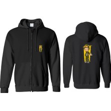 Pilot Fermuarlı Kapşonlu Sweatshirt BLL1360