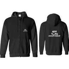 Her Türk Asker Doğar Fermuarlı Kapşonlu Sweatshirt BLL1466