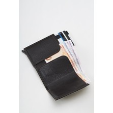 Moda Eleysa Kahverengi Otomatik Mekanizmalı Cüzdan Kartlık