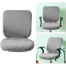 Kesoto Streç Bilgisayar Sandalye Kapak Slipcover Döner Sandalye Kapak Döner Sandalye Kırmızı (Yurt Dışından)