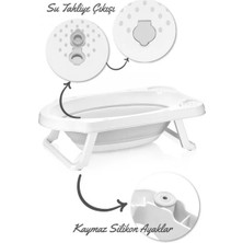 Hobby Life Katlanır Bebek Yıkama Küvet Seti - Küvet & Kova & Maşrapa (Gri)