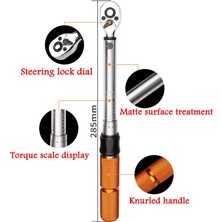 Dtools 19 Adet 1/4 Inç Sürücü 1-25NM Ayarlanabilir Anahtarı Bisiklet Tamir Aletleri Kiti Cırcır Mekanik Tork Anahtarı Manuel Anahtarı Takım (Yurt Dışından)