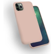 noktaks - Apple iPhone 11 Pro Max - Kılıf Soft Prüzsüz Renkli Silk Silikon - Pembe