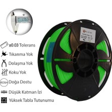 Elas 3D Pla Plus Filament 1.75 mm 1 kg Fıstık Yeşili